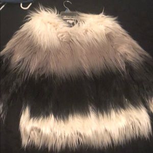 Faux fur coat